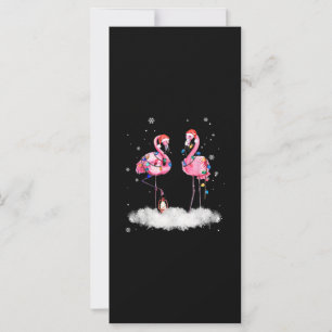 Flamingo Christmas Tree Santa Hat Light