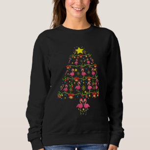 Flamingo Christmas Tree Xmas Matching Family Group Sweatshirt