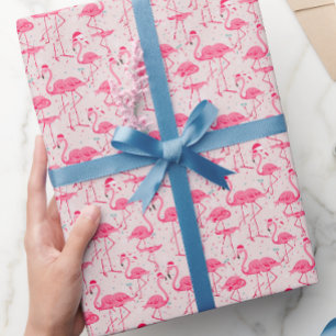 Flamingo christmas  wrapping paper