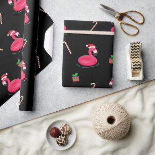 Flamingo Christmas Wrapping Paper