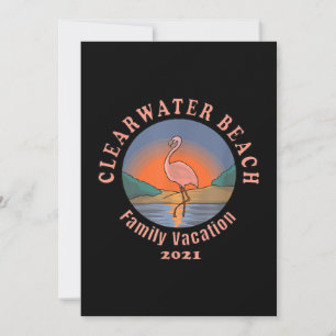 Flamingo   Clearwater Beach Flamingo Vacation 2021 Holiday Card