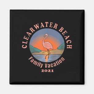 Flamingo Clearwater Beach Flamingo Vacation 2021 Magnet