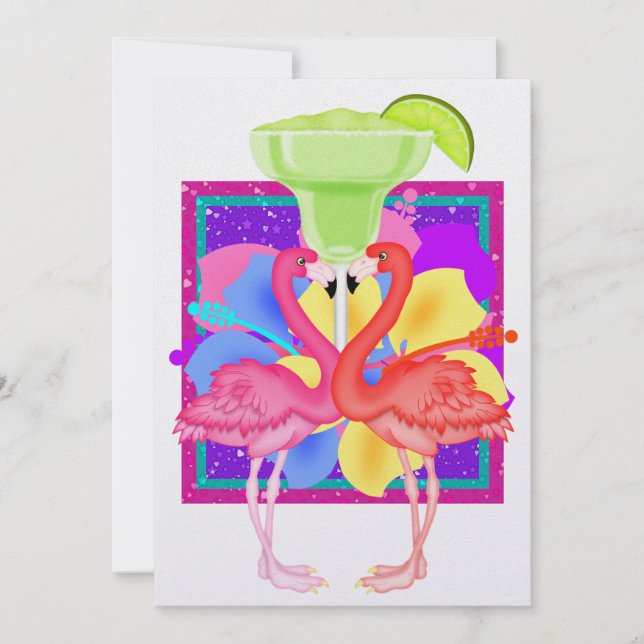Flamingo Cocktail - SRF Invitation (Front)
