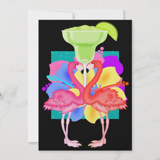 Flamingo Cocktail - SRF Invitation (Front)