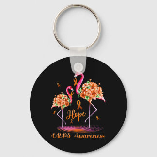 Flamingo CRPS Awareness Key Ring