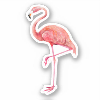 Flamingo Custom-Cut Vinyl Sticker