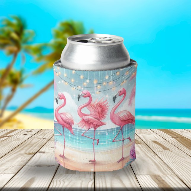 Flamingo Dance and Birthday Celebration Party Can Cooler (Creator Uploaded)
