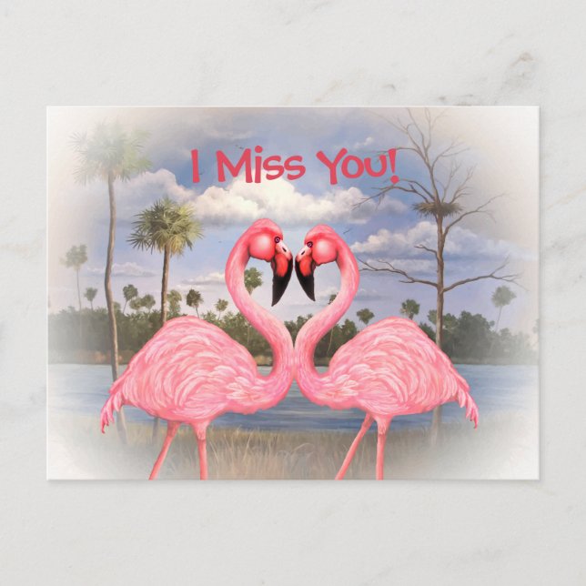 Flamingo Dance Postcard (Front)