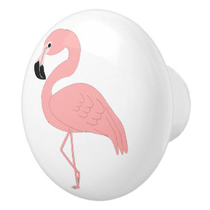 Flamingo Design Ceramic Knob