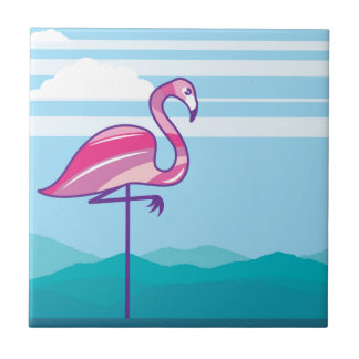 Flamingo Design Tile