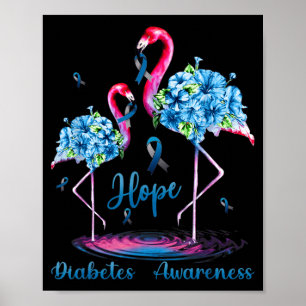 Flamingo Diabetes Awareness Poster