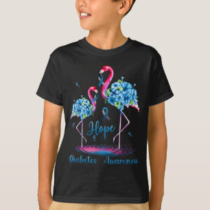 Flamingo Diabetes Awareness T-Shirt