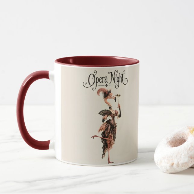 Flamingo Diva Mug (With Donut)