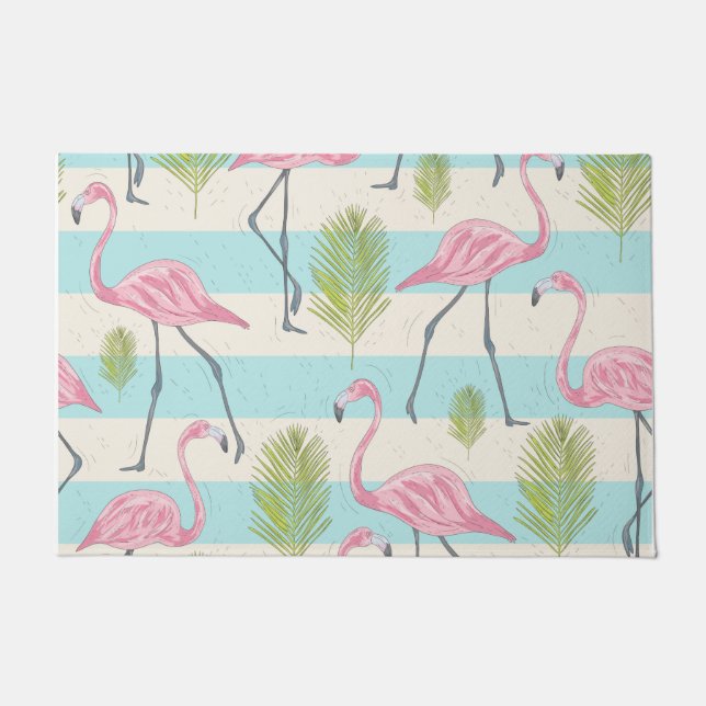 Flamingo Door Mat (Front)