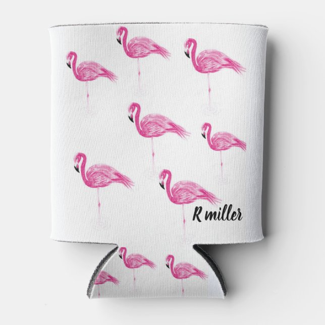 Flamingo drink can cooler (Front)
