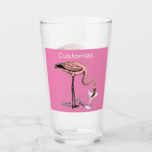 Flamingo Drinking Martini Thunder_Cove Glass
