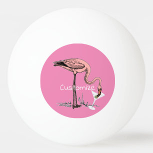 Flamingo Drinking Martini Thunder_Cove Ping Pong Ball