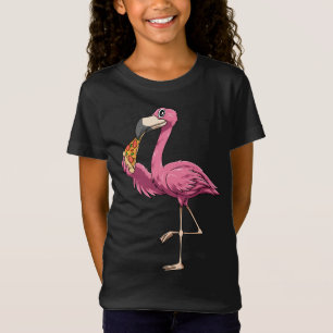 Flamingo Eating Pizza Flamingo Lovers Pizza Lovers T-Shirt