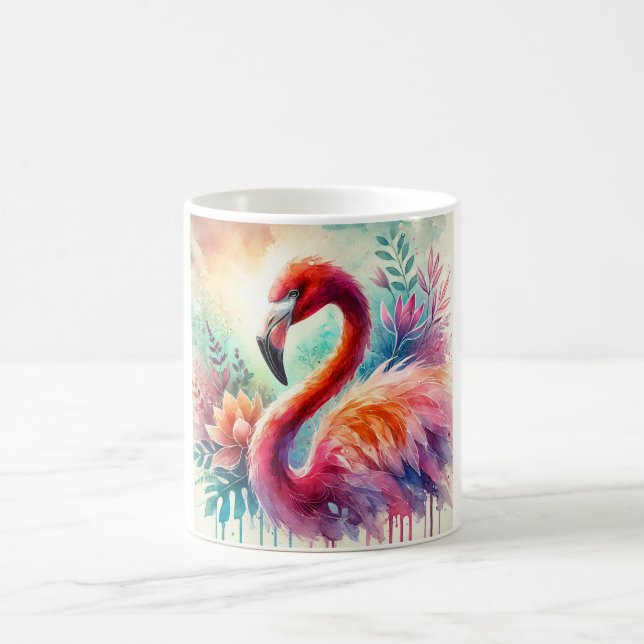 Flamingo Elegance 080824AREF149 - Watercolor Coffee Mug (Center)