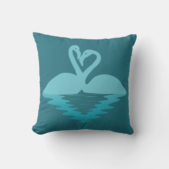 Flamingo Embrace Cushion (Front)