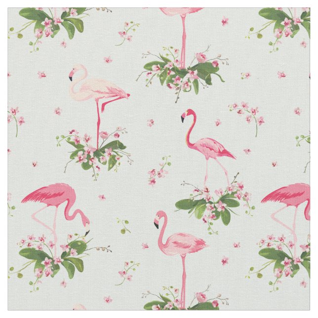 Flamingo Fabric (Close Up)