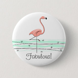 Flamingo 'Fabulous!' button