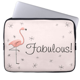 Flamingo Fabulous! laptop sleeve