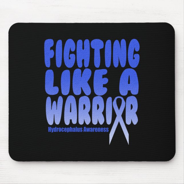 Flamingo Faith Hope Love Hydrocephalus Awareness  Mouse Pad (Front)