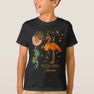 Flamingo Faith Hope Love Rsd Crps Awareness  T-Shirt