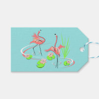 Flamingo Fandango Duo 2 gift tag