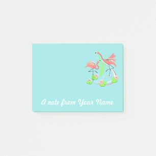 Flamingo Fandango Duo Text post-it note