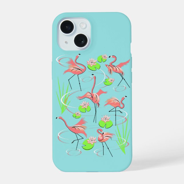 Flamingo Fandango iPhone case (Back)