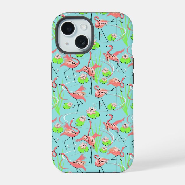 Flamingo Fandango Multi iPhone case (Back)