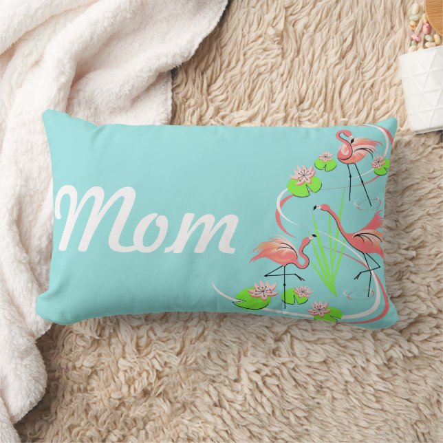 Flamingo Fandango Trio Mum lumbar Cushion (Blanket)