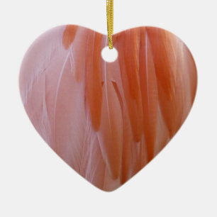 Flamingo Feathers in Shades of Pink Ceramic Tree Decoration