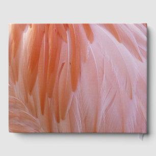 Flamingo Feathers in Shades of Pink Guest Book