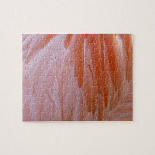 Flamingo Feathers in Shades of Pink Jigsaw Puzzle