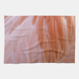 Flamingo Feathers in Shades of Pink Tea Towel
