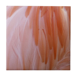Flamingo Feathers in Shades of Pink Tile