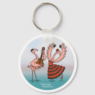 Flamingo Flamenco Keychain