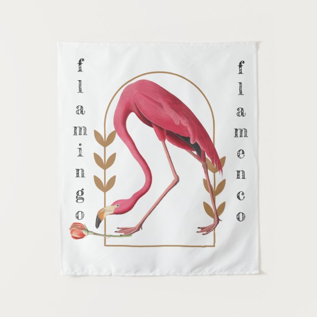 "Flamingo Flamenco"  Tapestry (Front)