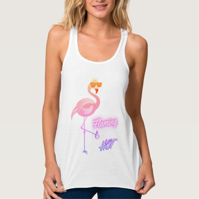Flamingo - Flaming HOT Singlet (Front)