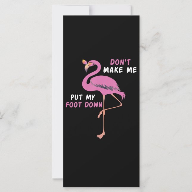 Flamingo | Flamingo With Glasses Dont Make Me Put (Front)