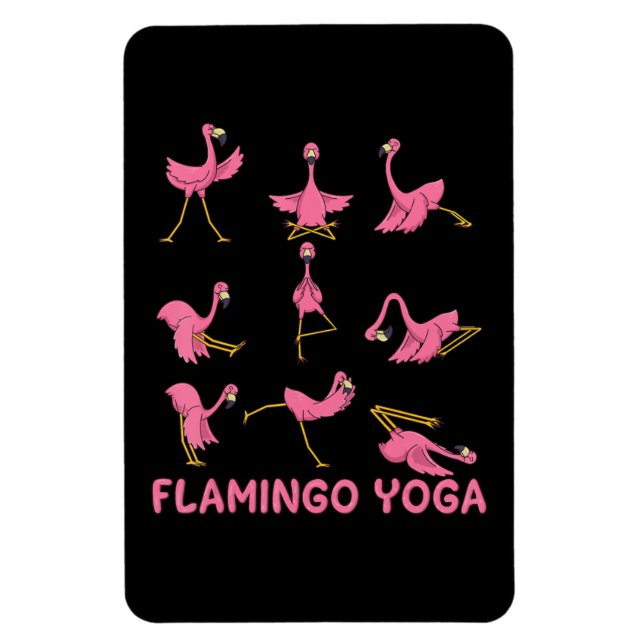 Flamingo | Flamingo Yoga Pose Meditation Magnet (Vertical)