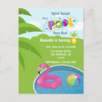 Flamingo Floatie Pool Birthday Party