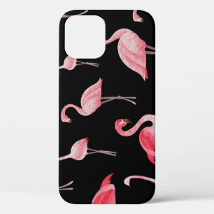 Flamingo Flock: Vintage Seamless Design iPhone 12 Case