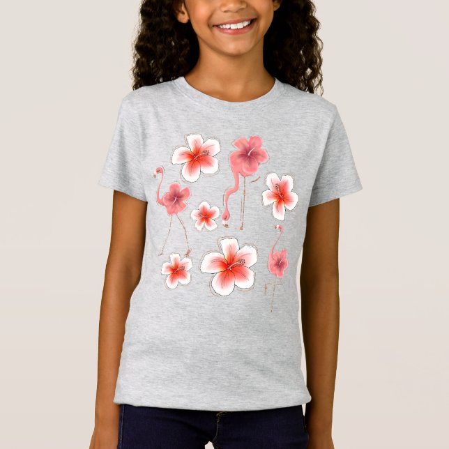 Flamingo Floral T-Shirt (Front)