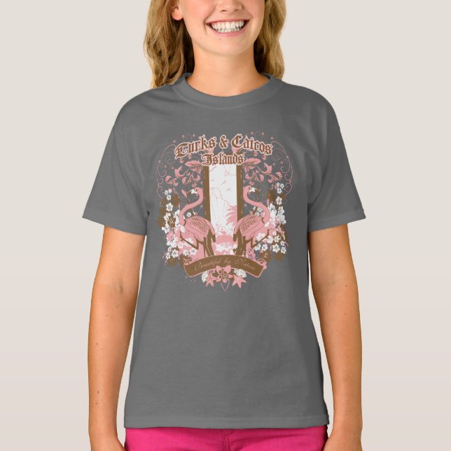 Flamingo Flower T-Shirt (Front)