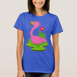 Flamingo Flower T-Shirt