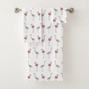 Flamingo Frenzy Bathroom Towel Set